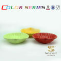 Red ceramic sauce bowl shell shaped small dessert bowl Guangzhou factory